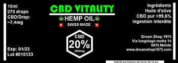Olio CBD - CBD Vitality 20%